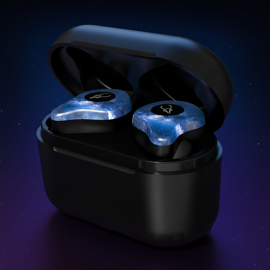 Blue Galaxy Earbuds Premium