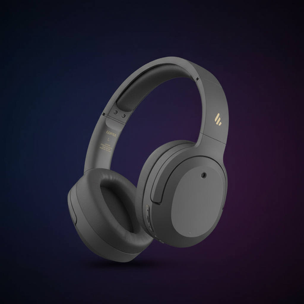 Dark Gray Headphones Premium Background