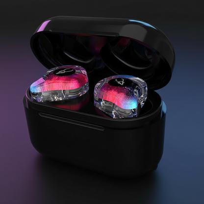 Pink Blue Gradient Earbuds Premium