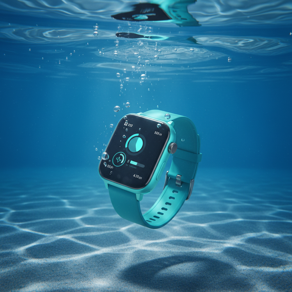 Teal Smartwatch Underwater Hero