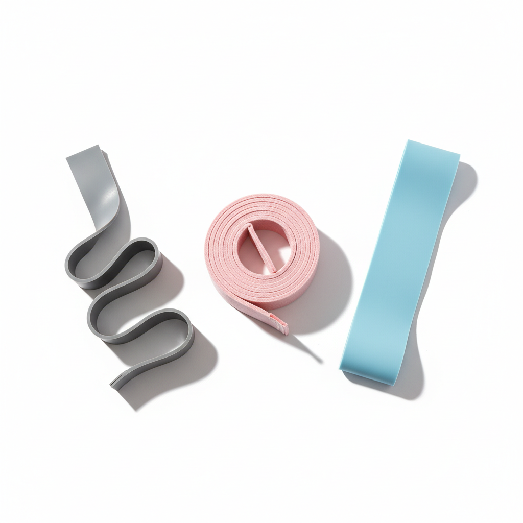 Three Resistance Bands - Pink Gray Blue