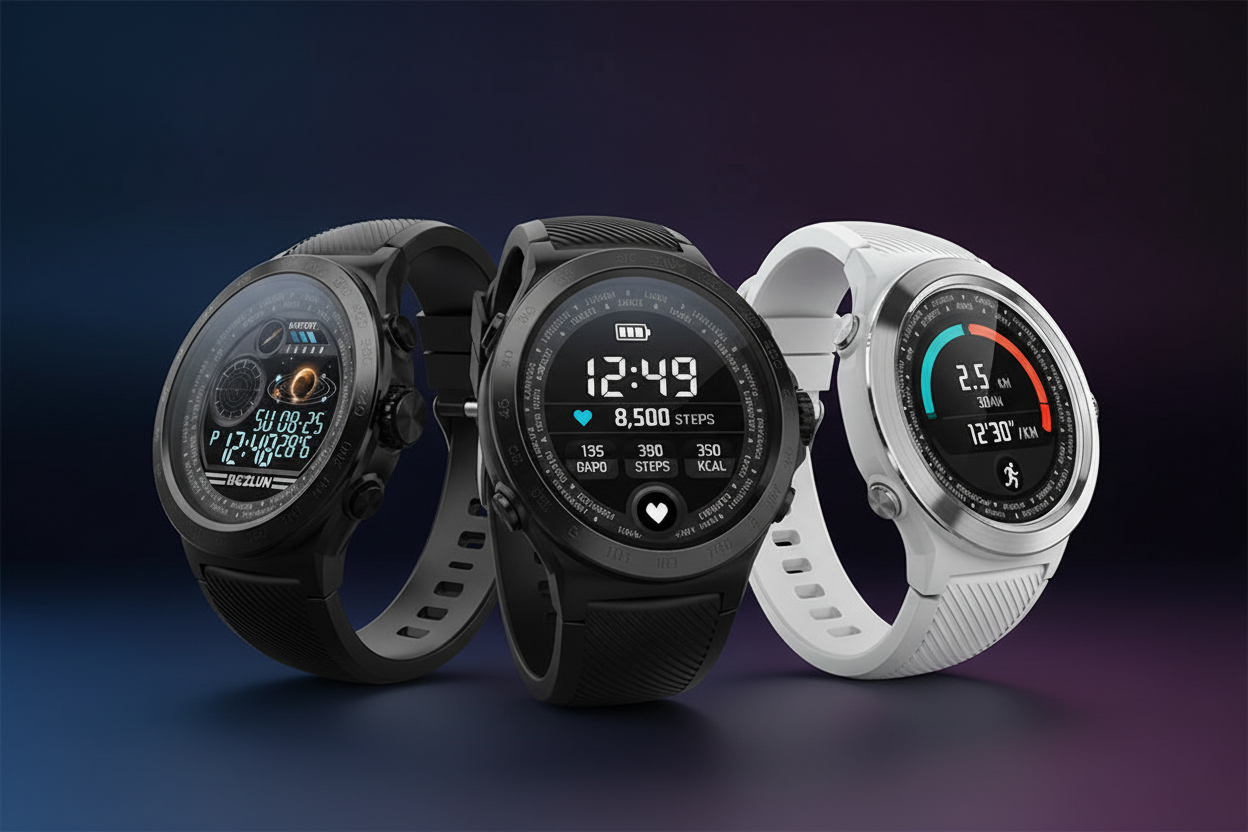 Three Smartwatches Premium Showcase