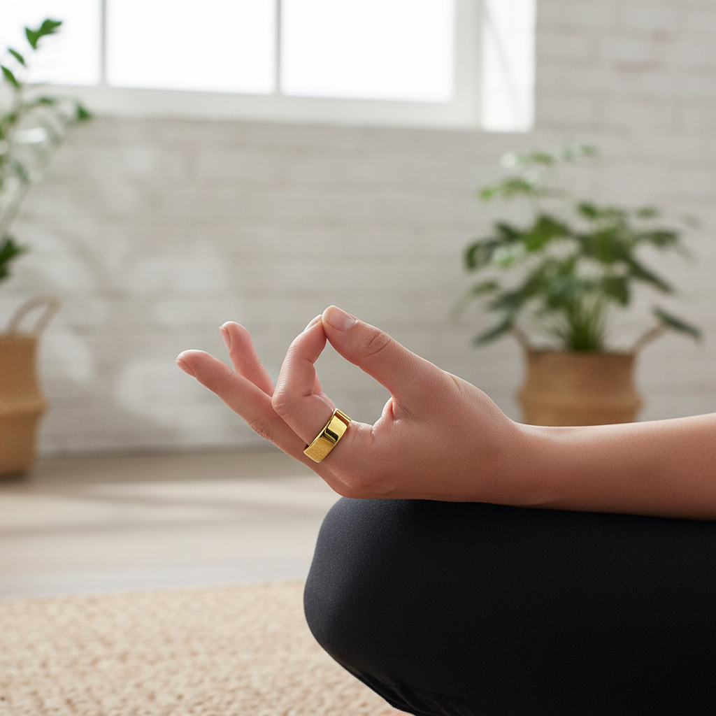 Woman Wearing Ring Yoga Pose